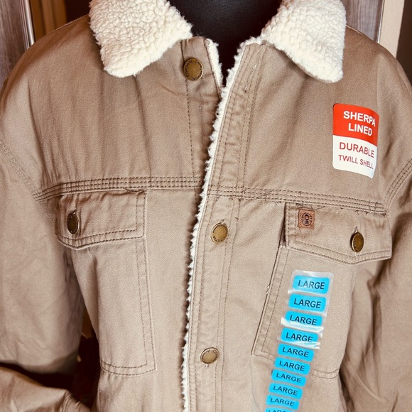 COLEMAN SHERPA LINED WORK WEAR TWILL JACKET - Picture 4 of 6